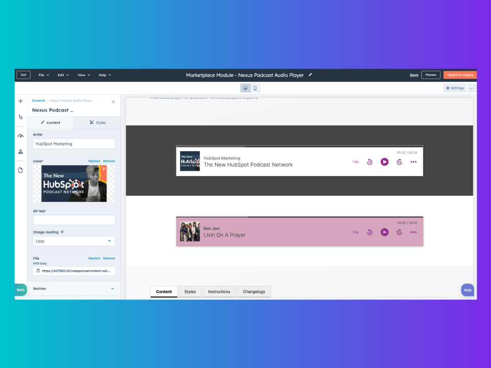 Customizable Appearance