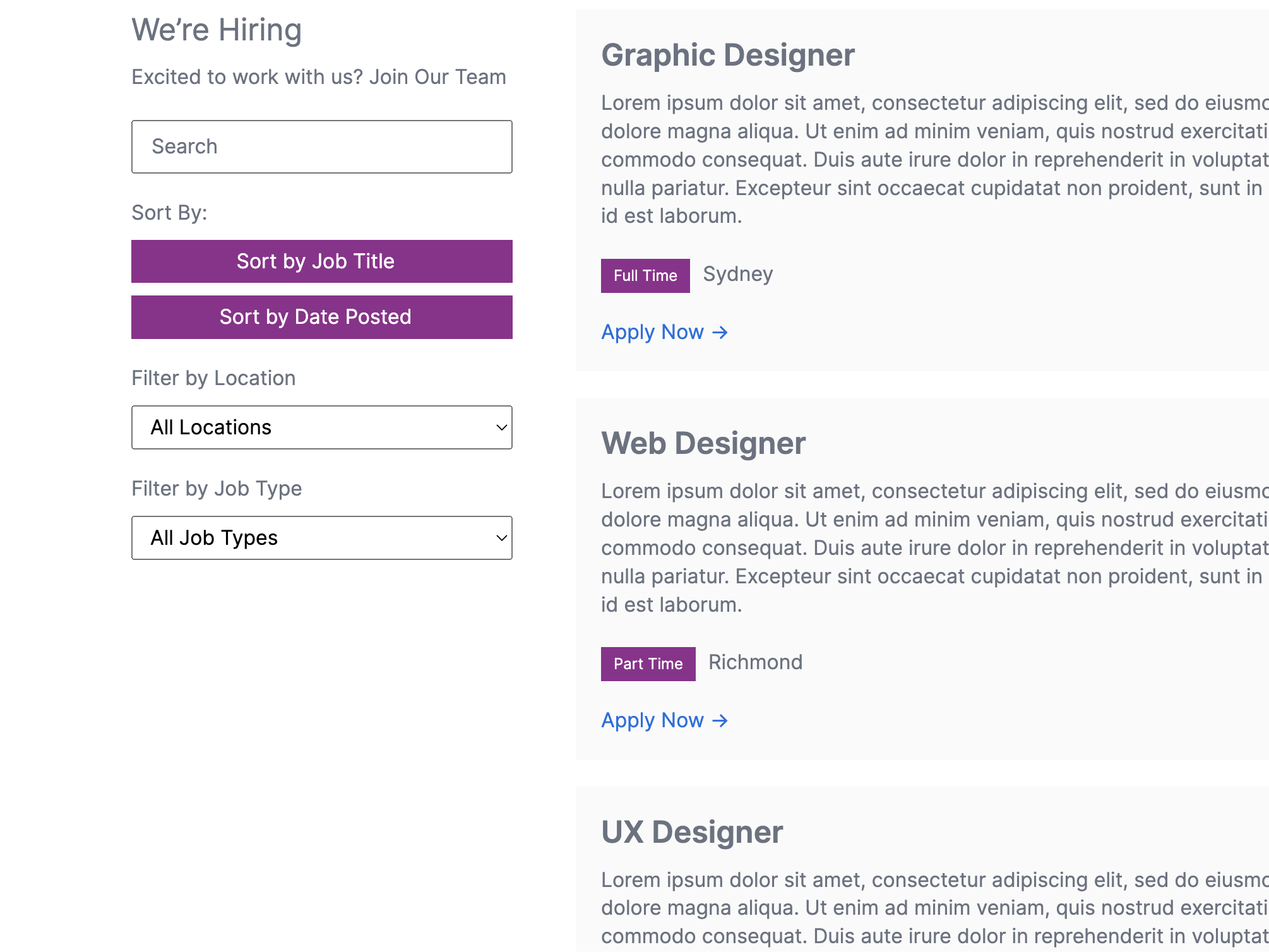 Advanced and Intuitive Filtering System